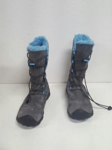 Women's KEEN Brighton High Warm grey/blue Fur Lined Insulated Boots Size 4 #f3 - Picture 1 of 5