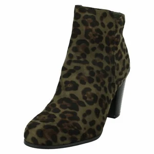Damas F5R0962 con cremallera caqui estampado leopardo por punto en £27.99 - Imagen 1 de 9