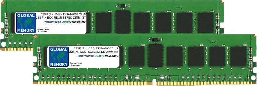 32GB 2x16GB DDR4 2666MHz PC4-21300 ECC REGISTERED MAC PRO (2019) MEMORY RAM KIT - Image 1 of 1