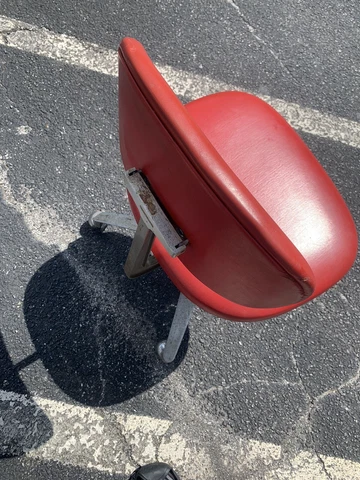 The Vintage Shaw Walker Industrial Swivel Steel Case Chair Mid-Century Cover