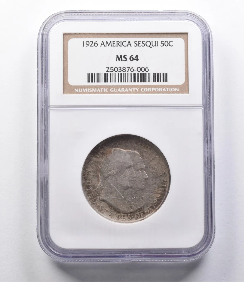 MS64 1926 America Sesquicentennial Commemorative Half Dollar NGC *2793 - Image 1 of 3