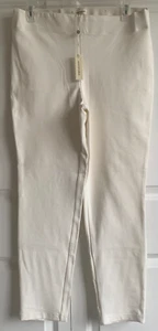 NWT $98-MAX STUDIO Trouser/Pants, Ankle Length, Flat Front, Pull-On,Off White~14 - Picture 1 of 4