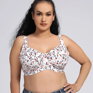 Womens Bras Underwired Sexy Lingerie Soft Cotton Bra Miss Brassiere Underwear BH - Picture 1 of 10