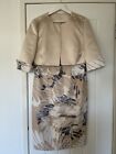 BEAUTIFUL MOTHER OF THE BRIDE/GROOM L'ATELIER DRESS AND BOLERO Size 16 Pre-owned