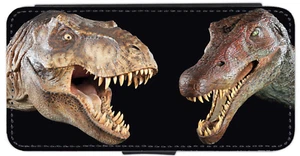 Jurassic DINOSAUR iPhone/Pixel/Galaxy Printed Flip/Wallet phone Case (C - Picture 1 of 9
