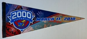 Kansas Jayhawks Basketball 2000 Victories Pennant WinCraft Rollable 3/11/2010 - Picture 1 of 11