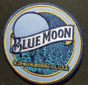 Blue Moon Brewing Co. bestickter Aufnäher weltweit ca. 3,5" - Bild 1 von 2