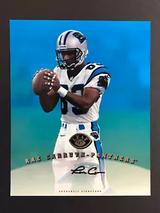 Rae Carruth Panthers Signed 1997 Leaf Donruss 8x10 Football Card Photo Auto 1 - Picture 1 of 3