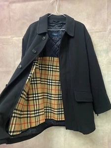 Abrigo Burberry Nova Check talla L negro - Imagen 1 de 5