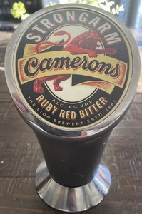 Cameron’s Strongarm Ruby Red Bitter Tap Handle - Picture 1 of 13