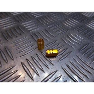jeu de 2 x embout de valve bouchon jaune scooter moto quad ... - Imagen 1 de 3