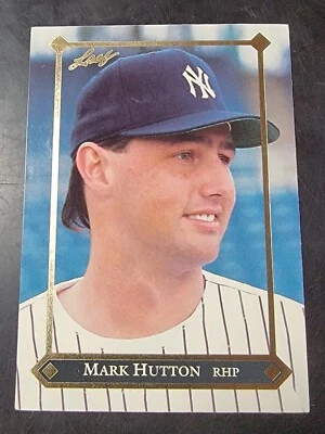1992 Leaf Gold Rookie Baseball #BC-6 Mark Hutton  - Image 1 of 2