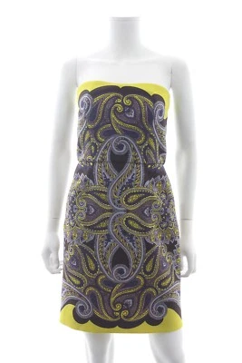 Lanvin Paisley Printed Strapless Dress  - Image 1 of 4