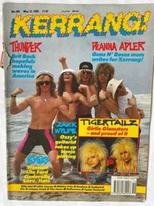 KERRANG! MAY 12 1990 - THUNDER - DEANNA APLER - ZAKK WYLDE - LITA FORD POSTER - Imagen 1 de 1