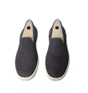Rothy’s The Sneaker Women's Size 8.5 US Blue Metallic Lattice Slip on Sneakers - Picture 1 of 16