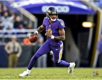 men's baltimore ravens lamar jackson nike purple game jersey