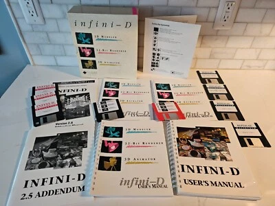 RARE VTG SPECULAR INFINI-D 3D Modeling But Renderer Animation Software Mac 3.5" - Image 1 of 4