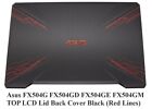 New Asus FX504G FX504GD FX504GE FX504GM TOP LCD Lid Back Cover Black (Red Lines)
