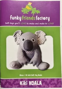 Modello da cucire KIKI KOALA di Funky Friends Factory 10" giocattolo morbido - Foto 1 di 3