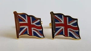  Gemelos - BANDERA DE LA UNIÓN (esmalte y metal dorado) - Imagen 1 de 3