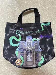 Bath Body Works 2024 HAUNTED HOUSE Reflective TRICK TREAT Canvas Gift Tote Bag - Picture 1 of 4