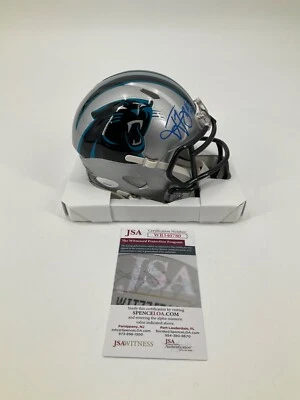 TED GINN JR. CAROLINA PANTHERS SPEED 签名迷你头盔 JSA 证人 正品证书 — 第 1/3 张图片