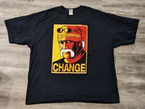 Rare 2010 era Hulk Hogan CHANGE TNA Wrestling WARHOL 4XL XXXXL  t shirt