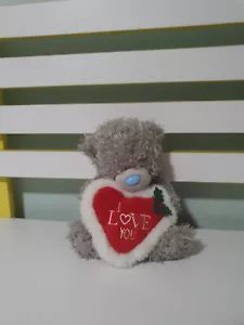 ME TO YOU TEDDY BEAR CARTE BLANCHE WITH 15CM TALL CHRISTMAS I LOVE YOU HEART - Picture 1 of 3