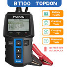 TOPDON BT100 Battery Tester Car Charging Cranking Test 12V 100-2000CCA AGM Gel
