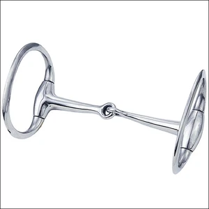 86WL Weaver Leather Draft Horse Bit 6 Inch Eggbutt Snaffle Mouth - Picture 1 of 4