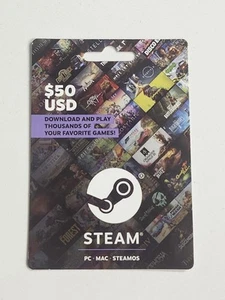 $50 Steam Gift Card w/ Receipt - Picture 1 of 1
