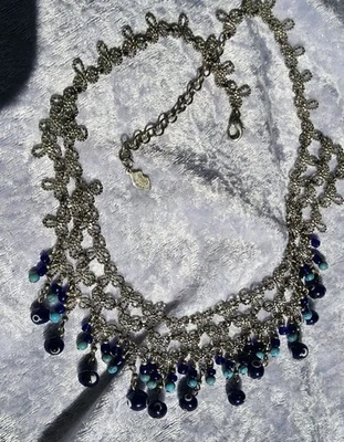 Colar de babador ajustável vintage Evil Eye 18 polegadas - Imagem 1 de 4