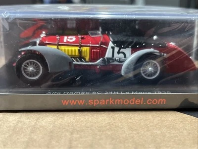 ALFA ROMEO 8C 24h LE MANS 1935 1/43 RESINA COCHES MODELOS POR SPARK S3869 NUEVO PRECINTADO Foto 1 de 4