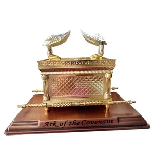 Ark of The Covenant Replica Gold Tone Religious Home Decor Display Piece - Picture 1 of 7