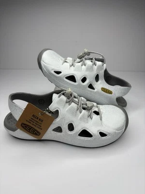New Keen RIO White Floral Hiking Water Sandals Shoes Big Kids Girls Sz 4 - Image 1 of 4