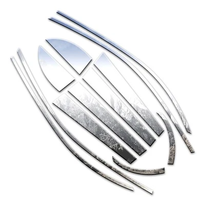 12 шт. Роскошный хромированный оконный пакет FX подходит для Kia Optima 2001-2006 годов выпуска - Изображение 1 из 4