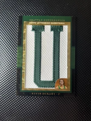 2007-08 Topps Letterman Kevin Durant RC Rookie "U" Superfractor 1/1 - Image 1 of 3