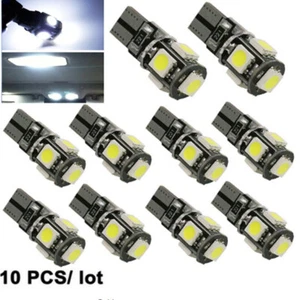 10pcs T10 W5W 5SMD Car LED Canbus Interior Light Wedge Parking Bulb 12V - Picture 1 of 9