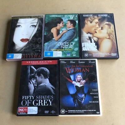 Adult Romance Drama Richard Gere 50 Shades of Grey MA15+ 5 Ex-Rental DVDs set. - Image 1 of 4
