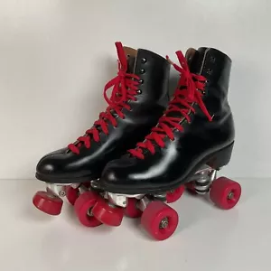 Vintage Riedell Leather Roller Skates Men’s 7 D USA Made - Picture 1 of 23
