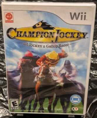 Champion Jockey: G1 Jockey & Gallop Racer Nintendo Wii 2011 New! Factory Sealed! - Image 1 of 4