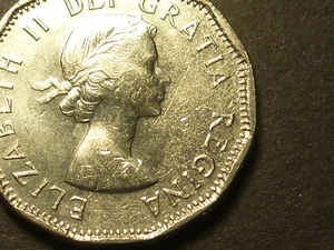 Canadian BU 5c 1962 large Strike Through Error (from mint bag) - Picture 1 of 3