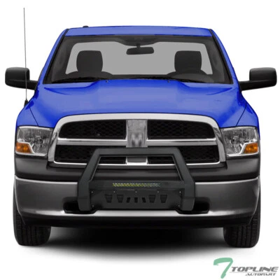 TLAPS For 09-18 Ram 1500/19-24 Classic HeavyDuty LED Bull Bar Guard Textured Blk Foto 1 de 4