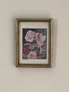 Heinrich Villeroy & Boch The Rose Fairy Framed Print 8”x5.5” - Picture 1 of 10