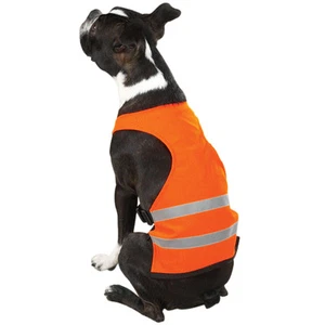 Arancione Riflettente Cane Gilet di Sicurezza Luminoso Altamente - Picture 1 of 3