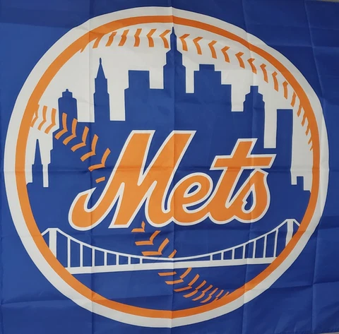 New York Mets ~ 3'X5' Flag ~ Indoor / Outdoor ~ FREE SHIPPING Cover