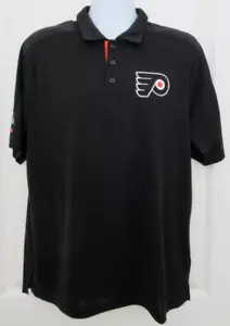 Adidas Philadelphia Flyers ClimaChill Polo Shirt Size Large - Picture 1 of 7