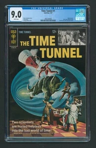 1967 The Time Tunnel #1 CGC 9.0 Sehr guter Erhaltungszustand Goldschlüssel WEISS pgs ABC TV - Bild 1 von 2
