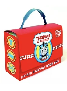 Thomas and Friends: My Red Railway 4 Board Book Box Bright and Early in Carryall - Picture 1 of 4