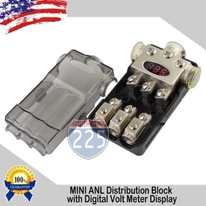 PLATINUM DIGITAL POWER MINI ANL FUSE DISTRIBUTION BLOCK 1/0 AWG GAUGE CAR MARINE - Picture 1 of 2